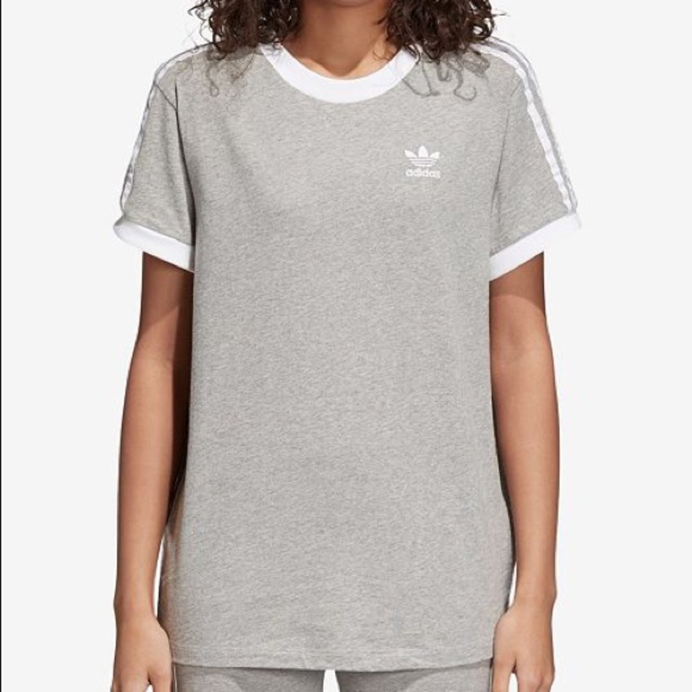 Adidas 3 stripe cotton T Large